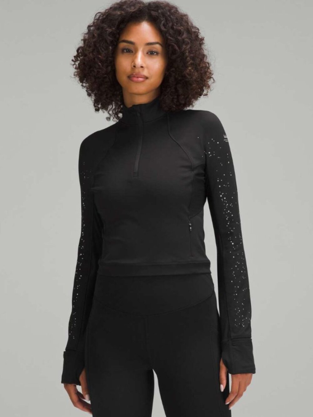Lululemon It’s Rulu Run Reflective Half Zip XS/S Black
